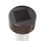 Nature Spring Set of 4 Solar Powered Lights, LED Outdoor Stake Fixture for Gardens, Pathways, and Patios, Bronze 759962MUN - alternate 3